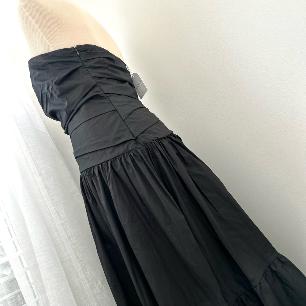 🍒NWT Billy J Lola Strapless Maxi Dress. Black. Size: 10 - Picture 8 of 13